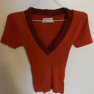 Urban outfitters v neck low cut top